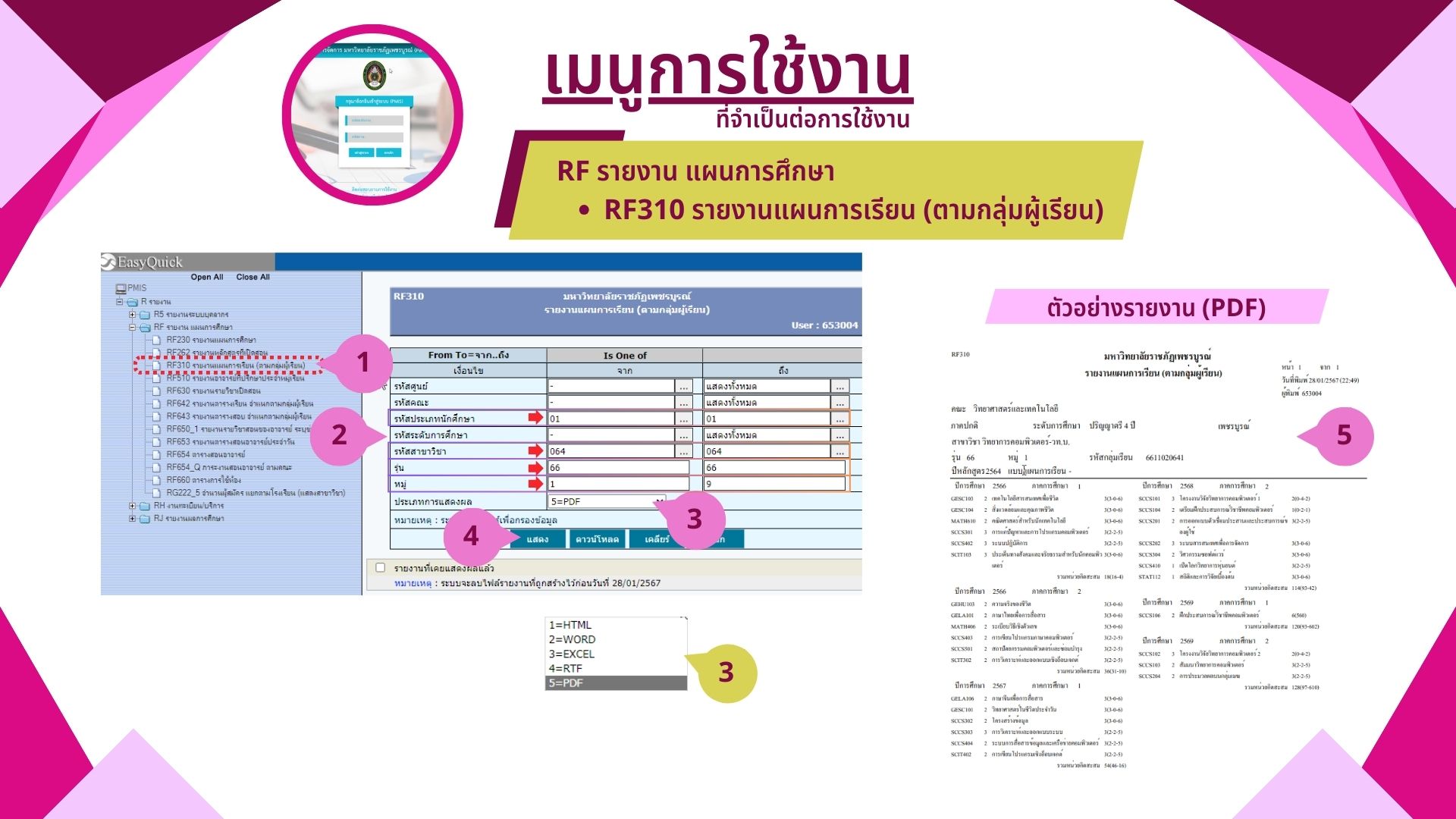 ระบบสารสนเทศสำหรับอาจารย์ที่ปรึกษานำเสนอ