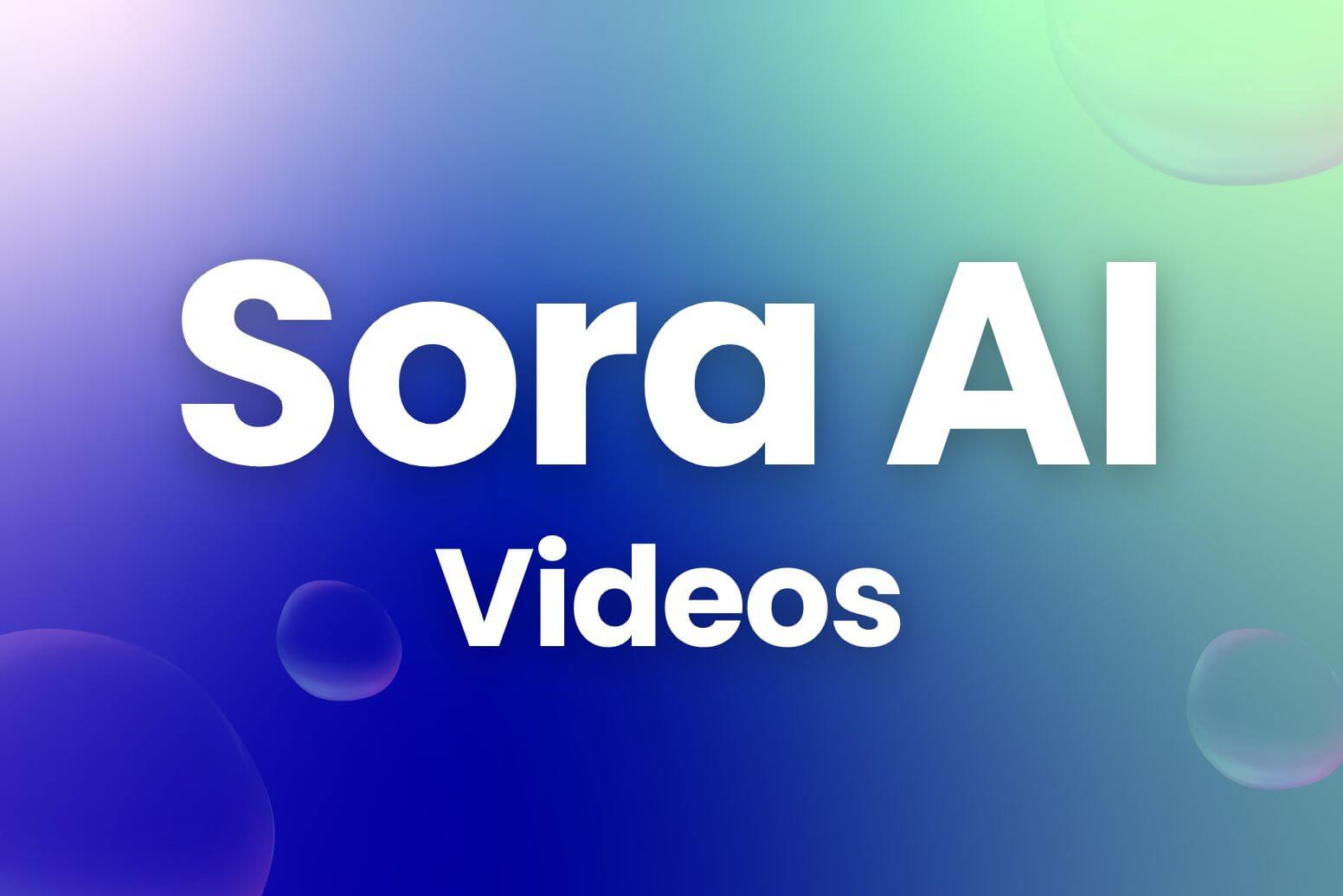 Sora ai video examples